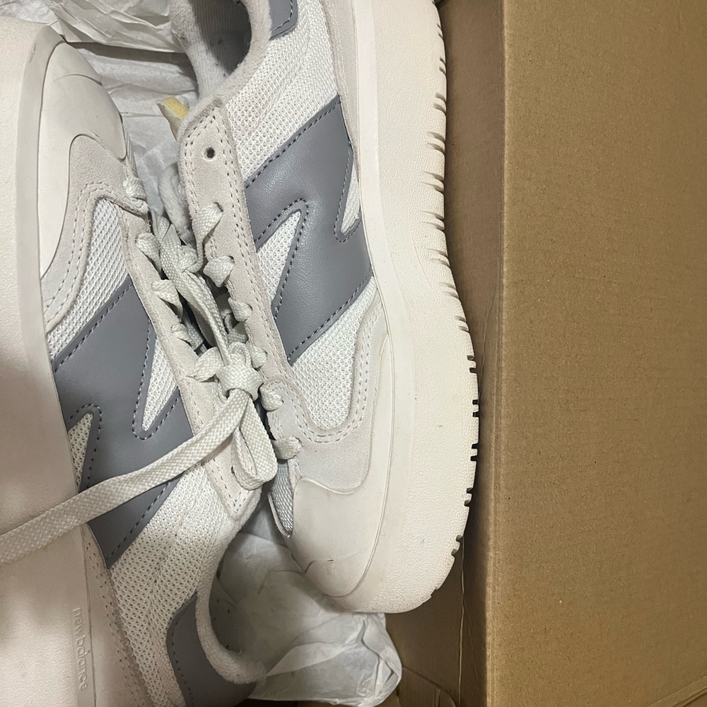 New Balance CT302 White and Gray Sneakers